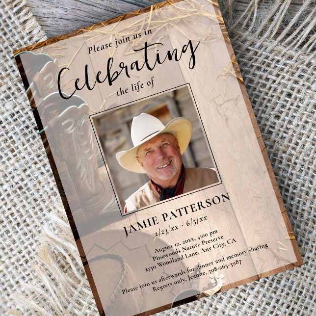Convite Celebração da Vida no Rodeio de Cowboy, Foto de Fu (Criador carregado)
