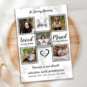 Convite Celebração Da Vida Pelo Memorial Da Foto Funeral