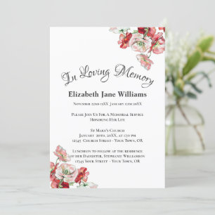 Convite Celebração da Vida pelo Serviço Memorial  Convi