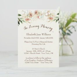 Convite Celebração da Vida pelo Serviço Memorial | eucalip