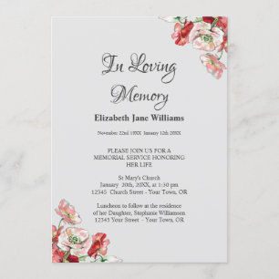 Convite Celebração da Vida pelo Serviço Memorial  Papei