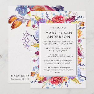 Convite Celebração da Vida pelos Suculentos Funerais