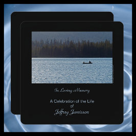 Convite Celebração da vida, Pescadores no lago, praça