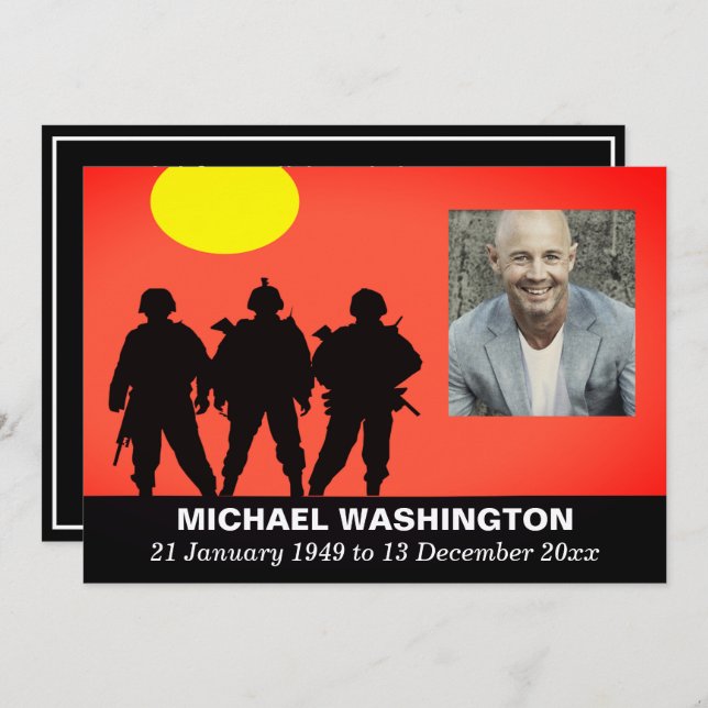 Convite Celebração da Vida por Soldados Veteranos (Frente/Verso)