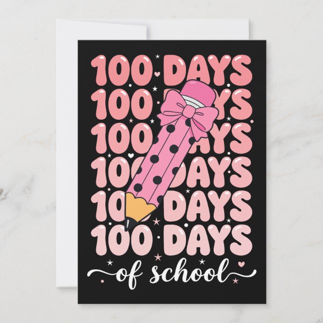 Convite celebração de 100 dias de escola (Frente)