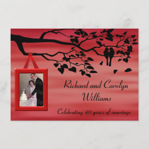 Convite Celebração de 40º Aniversário de Casamento
