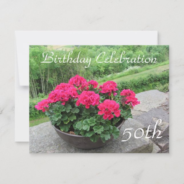 Convite Celebração de 50º aniversário (Frente)