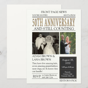 Convite Celebração de 50 anos do Jornal