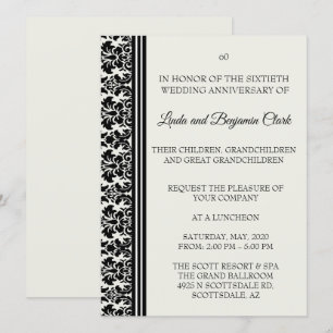 Convite Celebração de 60º Aniversário de Damasco