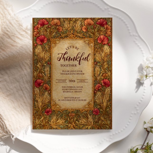 Convite Celebração de Ação de Graças da Colheita Russa (Criador carregado)