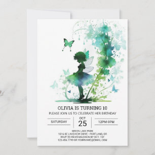 Convite Celebração de aniversário da Princesa Fairycore