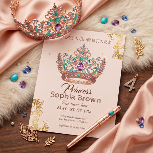 Convite Celebração de Aniversário da Princesa Real