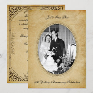 Convite Celebração de Aniversário de 50 anos ao estilo Vit