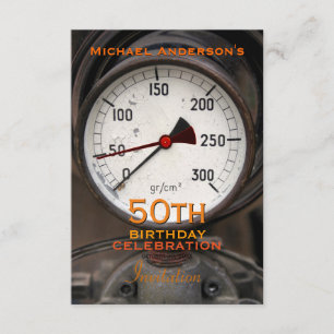 Convite Celebração de aniversário de 50 anos do velho M