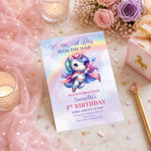 Celebração de Aniversário de Menina Unicórnio Past