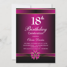Celebração de Aniversário do 18.º Pink Moderno