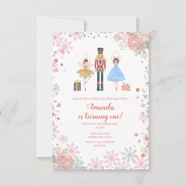 Convite CELEBRAÇÃO DE ANIVERSÁRIO DO NUTCRACKER 8º anivers (Frente)