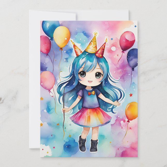 Convite Celebração de Aniversário Mágico (Frente)