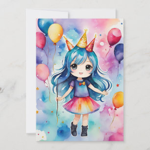 Convite Celebração de Aniversário Mágico
