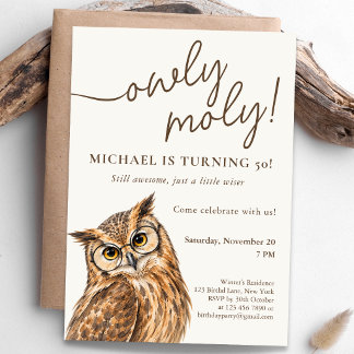 Convite Celebração de Aniversário Owly Moly