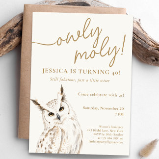 Convite Celebração de Aniversário Owly Moly