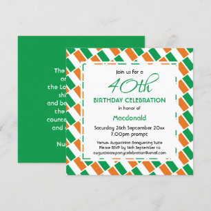 Convite Celebração de Aniversário Personalizada do FLAG IR