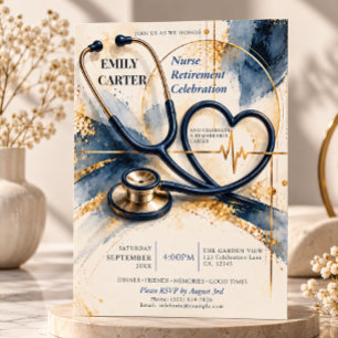 Convite Celebração de Aposentadoria de Enfermeira da Marin