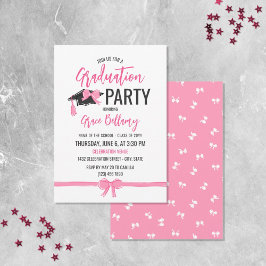 Convite Celebração de Arcos Rosa Girly Bonitos