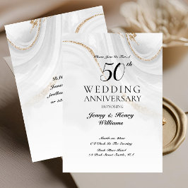 Convite Celebração de Bodas de Ouro de 50 Anos
