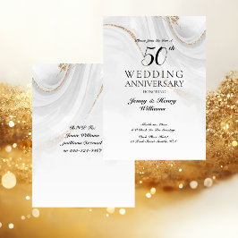 Convite Celebração de Bodas de Ouro de 50 Anos