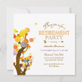 Convite Celebração de Boho Chic Retirement