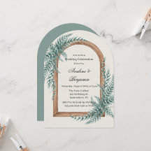 Celebração de Casamento com Arco de Madeira e Folh