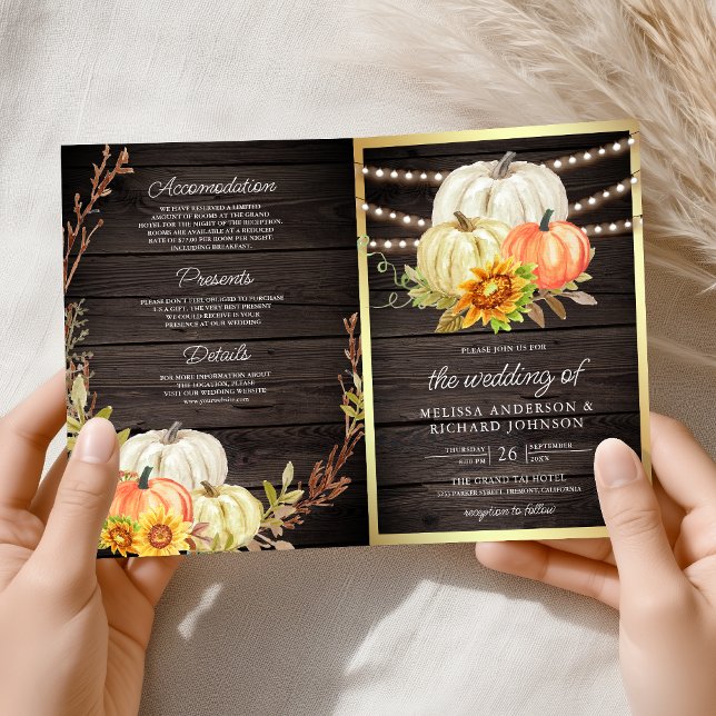 Convite Celebração de Casamento com Código QR de Girassol  (Criador carregado)