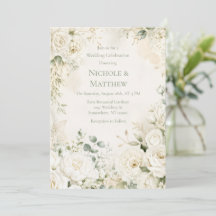 Celebração de Casamento com Florais de Marfim Eleg