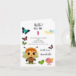 Convite Celebração de Crianças de Festa de Jardim