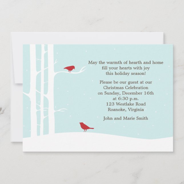 Convite Celebração de Férias de Inverno (Frente)