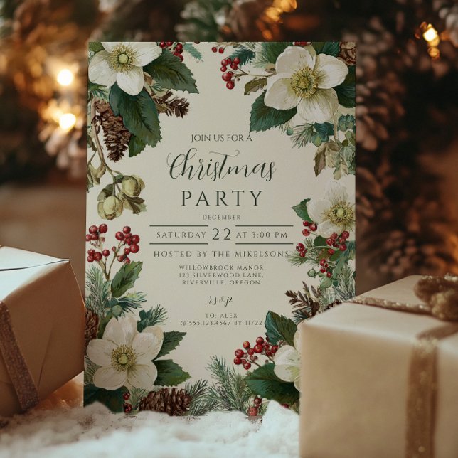 Convite Celebração de Férias do Pinheiro de Natal (Criador carregado)