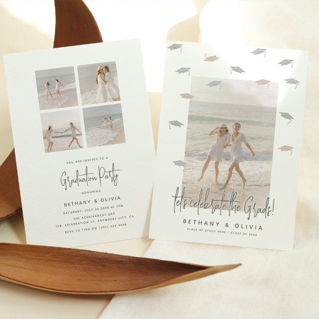 Convite Celebração de Formando Conjunto Moderno (Criador carregado)