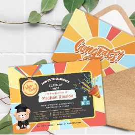 Convite Celebração de Formatação Elementar para Crianças S