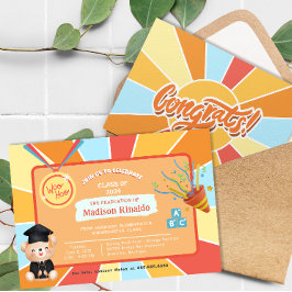 Convite Celebração de Formatação Elementar para Crianças S