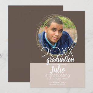 Convite Celebração de Formatura Moderna em Foto com Duas C