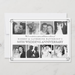 Convite Celebração de Foto de Bodas de Ouro 50 Anos