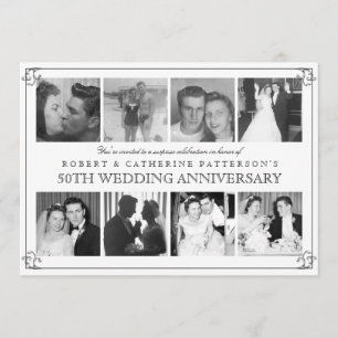 Convite Celebração de Foto de Bodas de Ouro 50 Anos