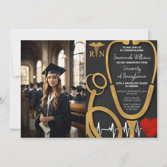 Convite Celebração de Graduação em Enfermagem RN (Frente)