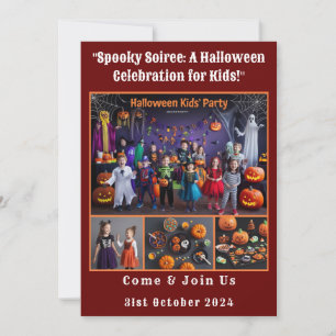 Convite Celebração de Halloween para crianças