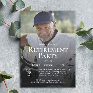 Convite Celebração de Partido de Retirada de Fotos Persona