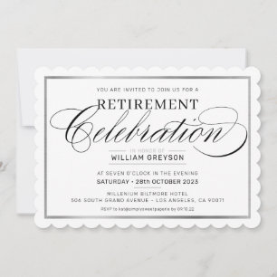 Convite CELEBRAÇÃO DE REFORMA JANTA o negro prateado moder