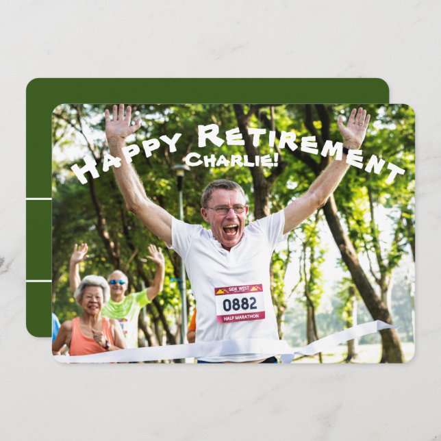 Convite Celebração de Retirada Feliz (Frente/Verso)