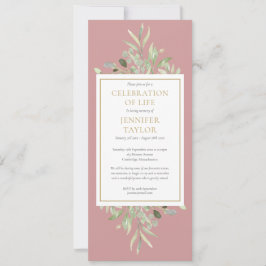 Convite Celebração de Verde Celebração da Vida Serviço Fun