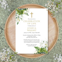 Celebração de Verde Cristão Funeral da Vida